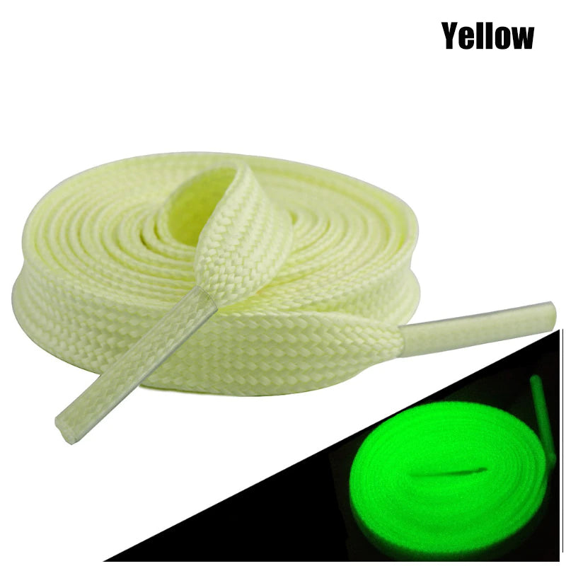 1 Pair Luminous Shoelaces for Kid Sneakers Men Women Sports Shoes Laces Glow In The Dark Night Shoestrings Reflective Shoelaces