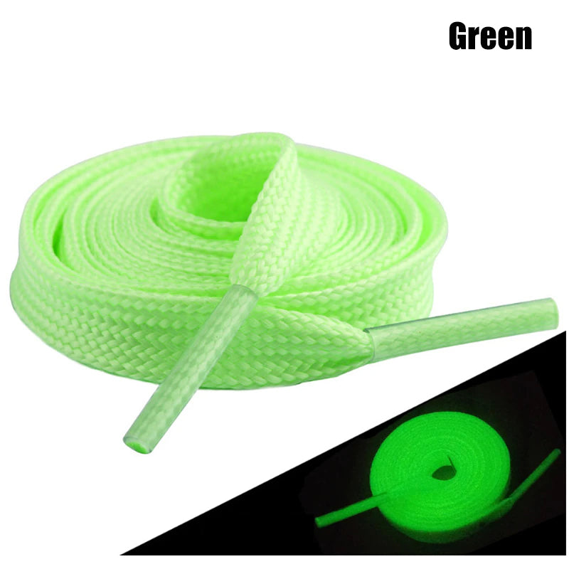 1 Pair Luminous Shoelaces for Kid Sneakers Men Women Sports Shoes Laces Glow In The Dark Night Shoestrings Reflective Shoelaces