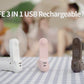 Portable Fan Mini Handheld Fan USB 4800mAh Recharge Hand Held Small Pocket Fan with Power Bank Flashlight Feature